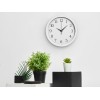 Пластиковые настенные часы  диаметр 25,5 см "Yikigai", белый