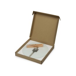 Часы настенные круглые из стекла 28 см «Thames» (Р)