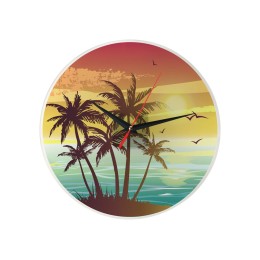 Часы настенные круглые из стекла 28 см «Thames» (Р)