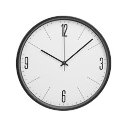 Алюминиевые настенные часы, диаметр 30,5 см "Zen", черный