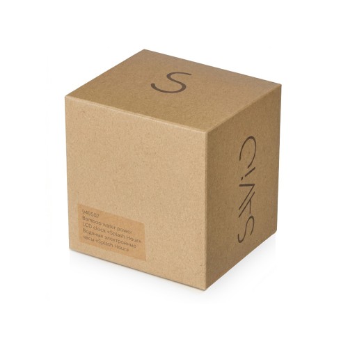 Водяные часы из бамбука "Splash Hour", черный