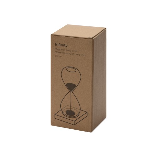 Песочные магнитные часы на деревянной подставке "Infinity"