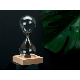 Песочные магнитные часы на деревянной подставке "Infinity"