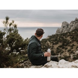 Термос для напитков, вакуумный, бытовой, тм "bobber". Объем 1 литр. Артикул Flask-1000 Matte