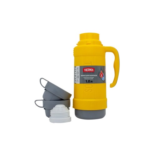 Термос со стеклянной колбой тм THERMOS PICNIC 40 Series Yellow 0,5L