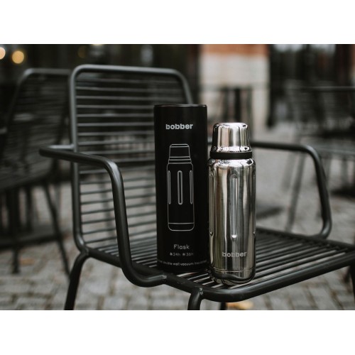 Термос для напитков, вакуумный, бытовой, тм "bobber". Объем 0.47 литра. Артикул Flask-470 Glossy