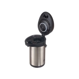 Термос с помпой Stinger, 3 л, широкий, нержавеющая сталь, серебристый, 24,4 х 17,5 х 37,2 см