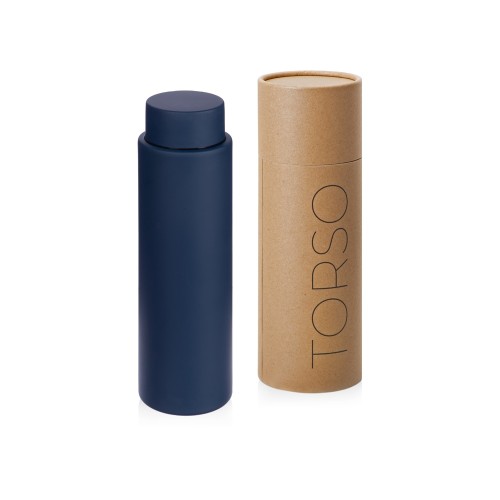 Вакуумный термос с двойными стенками и медным слоем "Torso", 480 мл, темно-синий