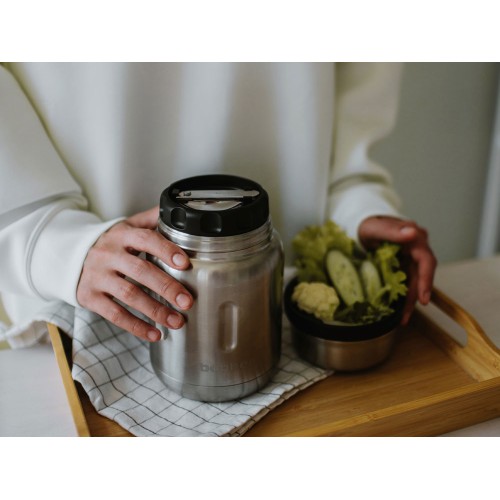 Термос для еды, вакуумный, бытовой, тм "bobber". Объем 0.7 литра. Артикул Jerrycan-700 Matte