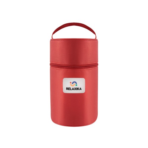 Термос для еды Relaxika 301 в чехле, 1200 мл, стальной