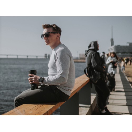 Термос питьевой, вакуумный, бытовой, тм "bobber". Объем 0,47 литра. Артикул Tumbler-470 Black Coffee