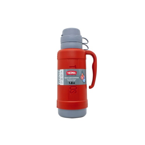 Термос со стеклянной колбой тм THERMOS PICNIC 40 Series Red 1,0L