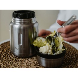 Термос для еды, вакуумный, бытовой, тм "bobber". Объем 0.7 литра. Артикул Jerrycan-700 Matte