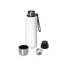 Вакуумный термос "Story" c покрытием powder, тубус, белый