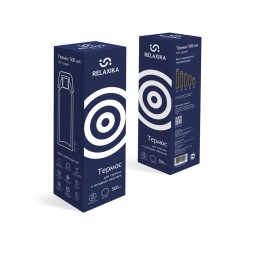 Термос Relaxika 101 (0,5 литра), темно-синий (без лого)