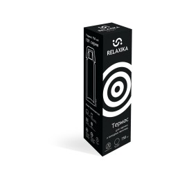 Термос Relaxika 101 (0,75 литра), черный (без лого)