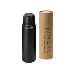 Термос с чашей и двойными медными стенками "Stern", 1 л, черный