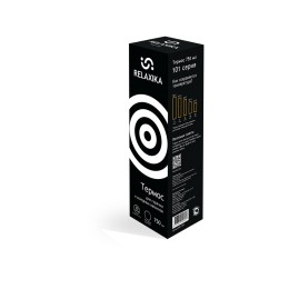 Термос Relaxika 101 (0,75 литра), черный (без лого)