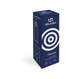 Термос Relaxika 101 (0,35 литра), темно-синий (без лого)