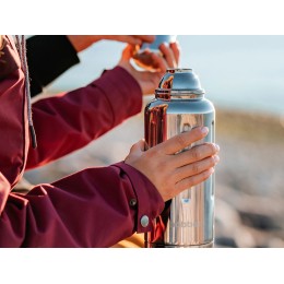 Термос для напитков, вакуумный, бытовой, тм "bobber". Объем 1 литр. Артикул Flask-1000 Glossy