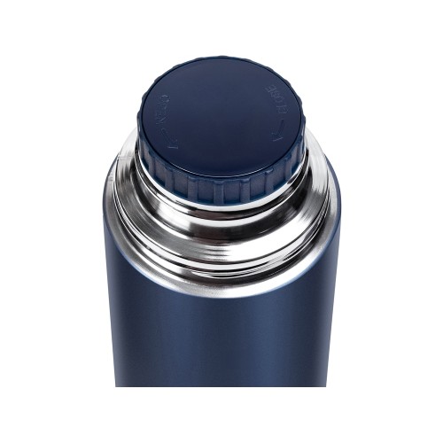 Термос Relaxika 101 (1 литр), темно-синий (без лого)