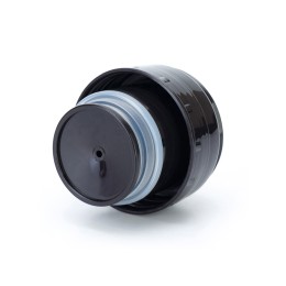 Термос Stinger с чехлом, 1 л, узкий, сталь/кожзаменитель, с чехлом, серебристый, 8,6 х 8,6 х 31,4 см