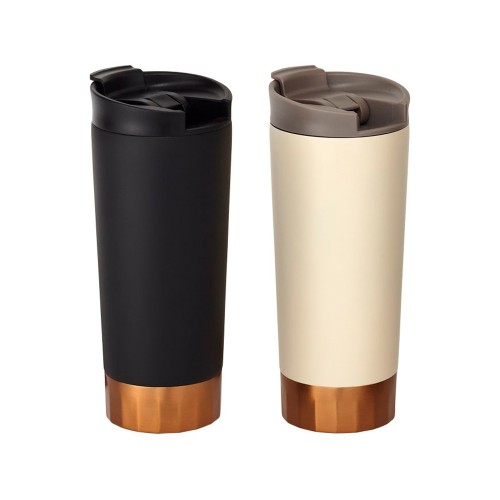 Вакуумный термос Peeta с медным покрытием, черный