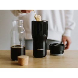 Термос питьевой, вакуумный, бытовой, тм "bobber". Объем 0,47 литра. Артикул Tumbler-470 Black Coffee