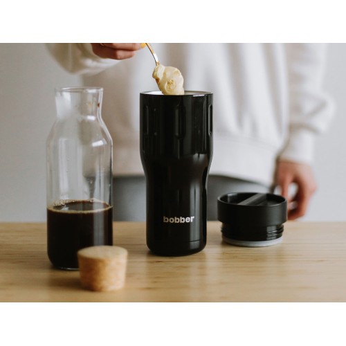 Термос питьевой, вакуумный, бытовой, тм "bobber". Объем 0,47 литра. Артикул Tumbler-470 Black Coffee