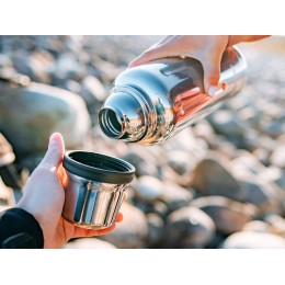 Термос для напитков, вакуумный, бытовой, тм "bobber". Объем 1 литр. Артикул Flask-1000 Glossy