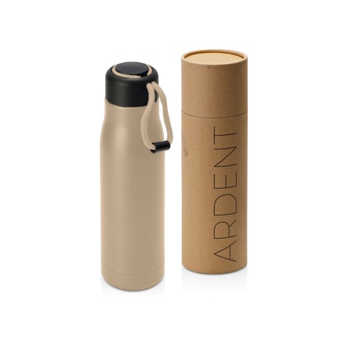 Вакуумный термос "Ardent" Waterline, 500 мл, тубус, бежевый