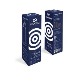 Термос Relaxika 101 (0,75 литра), темно-синий (без лого)