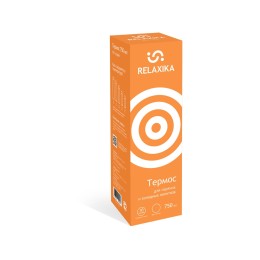 Термос Relaxika 101 (0,75 литра), желтый (без лого)