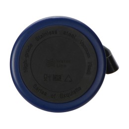 Вакуумный термос "Story" c покрытием powder, тубус, темно-синий