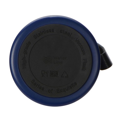 Вакуумный термос "Story" c покрытием powder, тубус, темно-синий