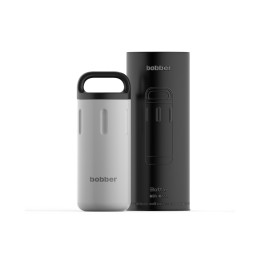 Вакуумный термос с керамическим покрытием бытовой, тм "bobber", 590 мл. Артикул Bottle-590 Sand Grey (серый)