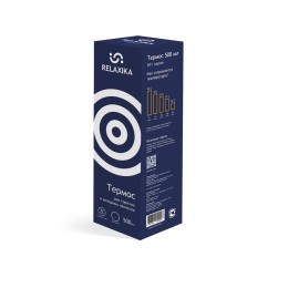 Термос Relaxika 101 (0,5 литра), темно-синий (без лого)