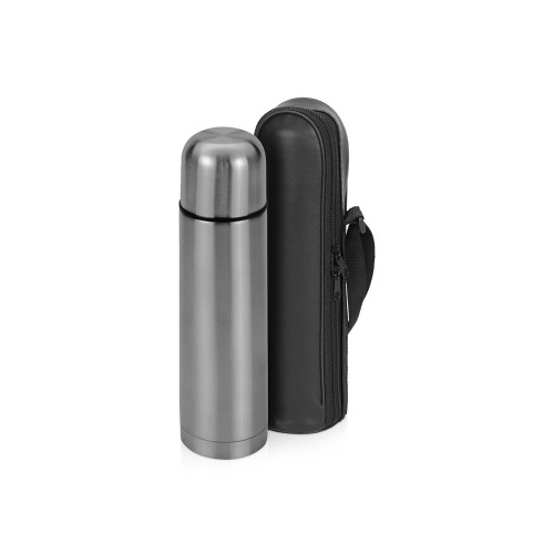 Термос «Ямал» с чехлом, 500мл, серебристый