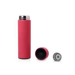 Термос FAMILY MARK LED, soft touch (Фуксия)