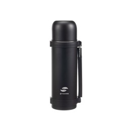 Термос Stinger, 1,2 л, широкий с ручкой, нержавеющая сталь, чёрный, 12,4 х 10,2 х 31,8 см