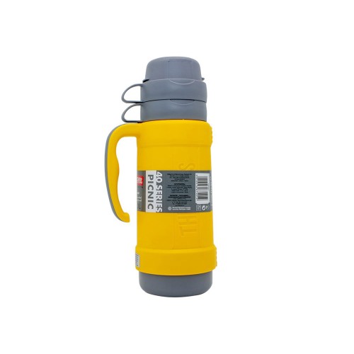 Термос со стеклянной колбой тм THERMOS PICNIC 40 Series Yellow 1,0L