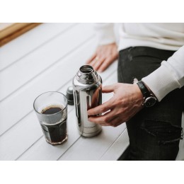 Термос для напитков, вакуумный, бытовой, тм "bobber". Объем 0.47 литра. Артикул Flask-470 Glossy
