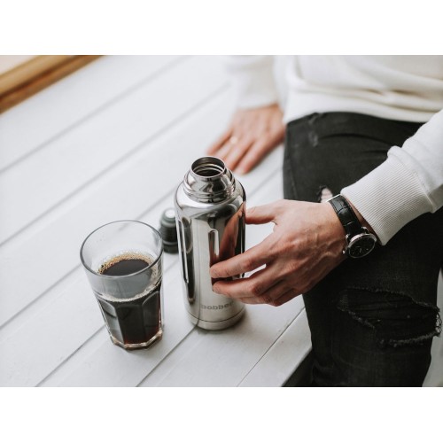 Термос для напитков, вакуумный, бытовой, тм "bobber". Объем 0.47 литра. Артикул Flask-470 Glossy