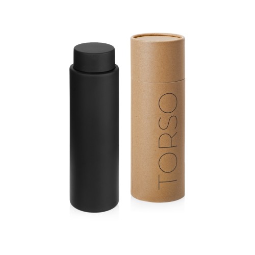 Вакуумный термос с двойными стенками и медным слоем "Torso", 480 мл, черный