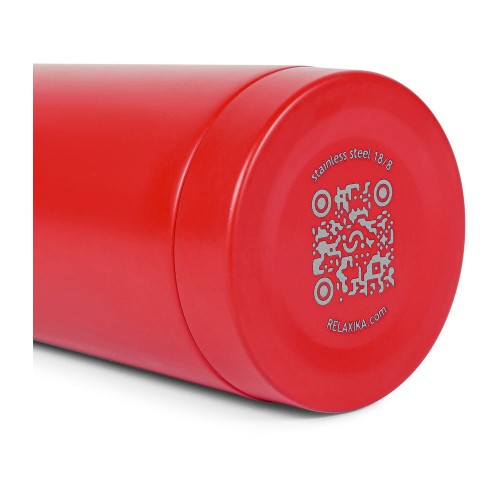 Термос Relaxika 101 (0,5 литра), красный (без лого)