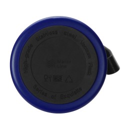 Вакуумный термос "Story" c покрытием powder, тубус, синий