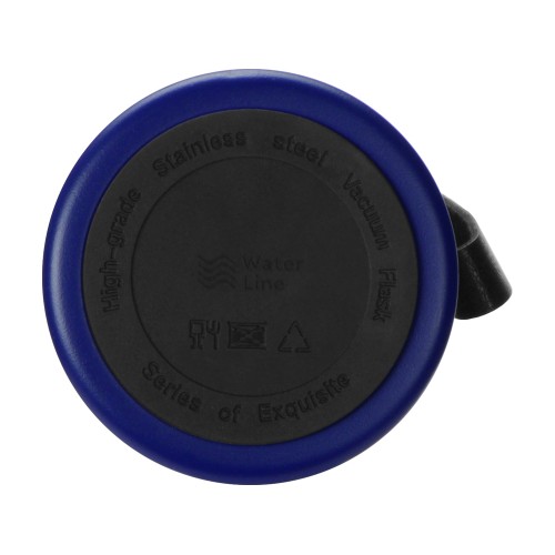 Вакуумный термос "Story" c покрытием powder, тубус, синий
