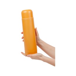 Термос Relaxika 101 (1 литр), желтый (без лого)