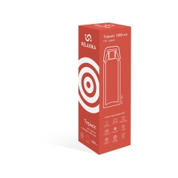 Термос Relaxika 101 (1 литр), красный (без лого)