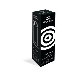 Термос Relaxika 101 (1 литр), черный (без лого)